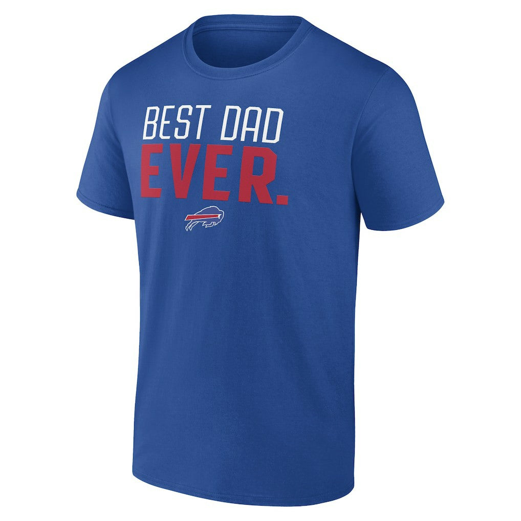 Buffalo Bills Best Dad Ever Team T-Shirt Royal | NFL