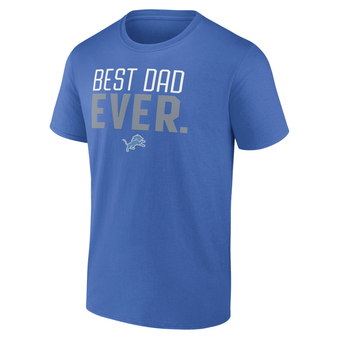 Detroit Lions Best Dad Ever Team T-Shirt Blue | NFL