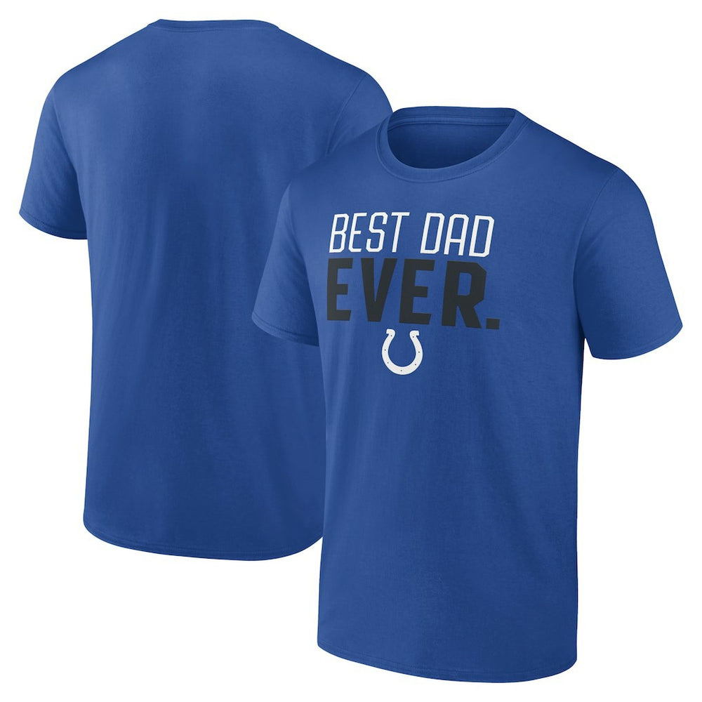 Indianapolis Colts Best Dad Ever Team T-Shirt Royal | NFL