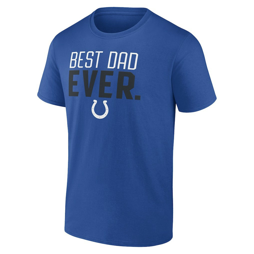 Indianapolis Colts Best Dad Ever Team T-Shirt Royal | NFL