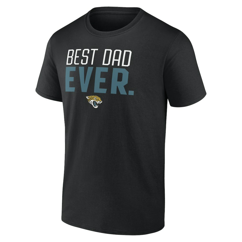 Jacksonville Jaguars Best Dad Ever Team T-Shirt Black | NFL