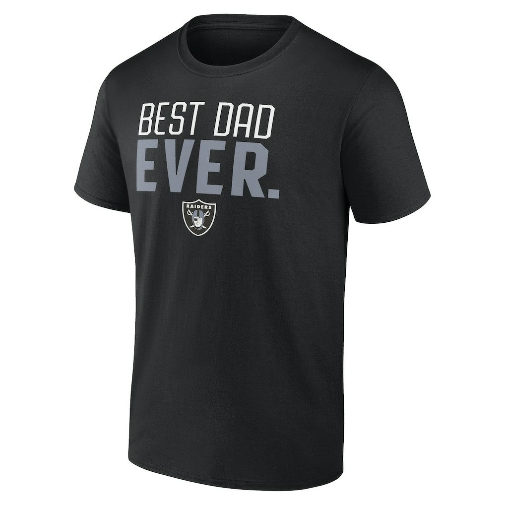 Las Vegas Raiders Best Dad Ever Team T-Shirt Black | NFL