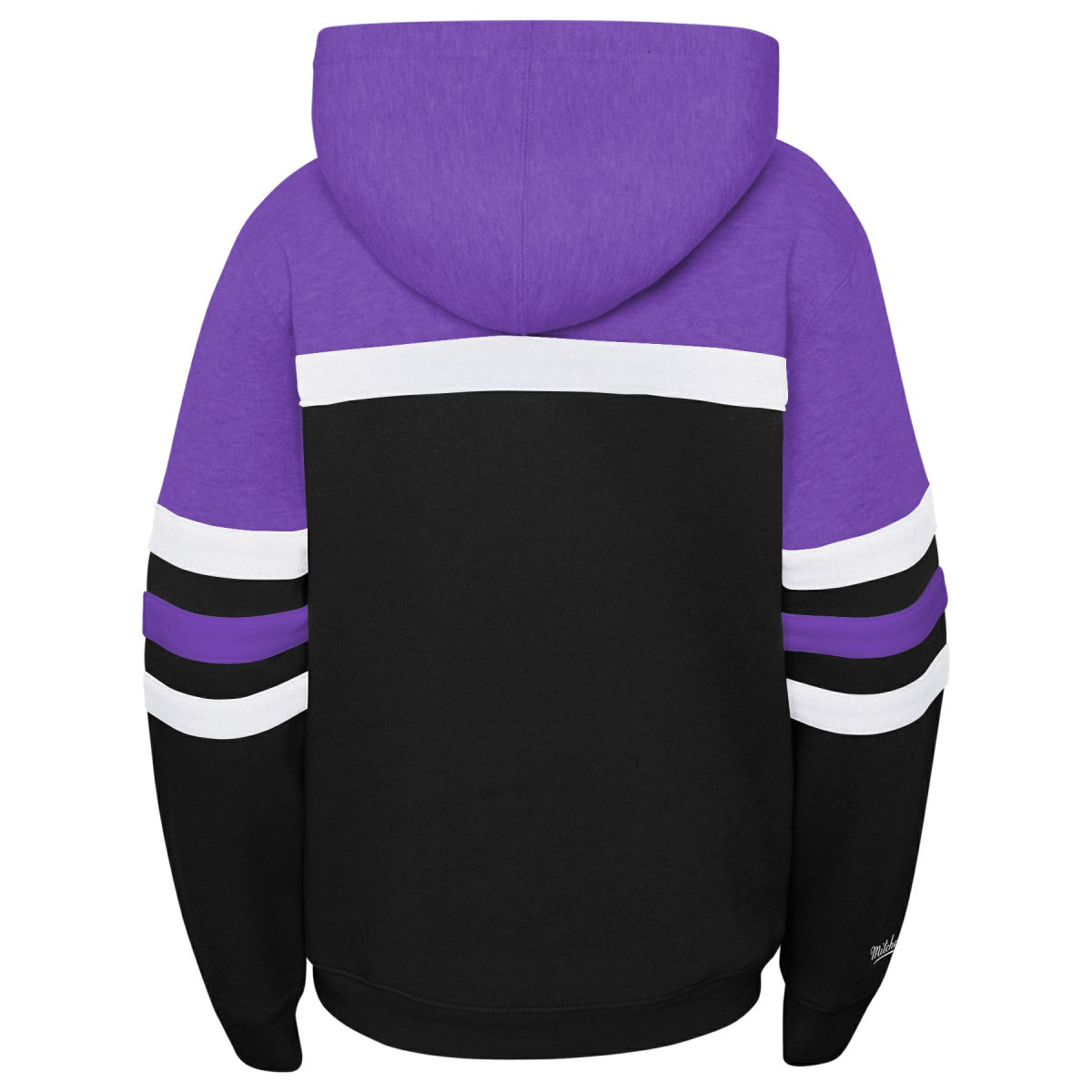 Toronto Raptors Youth Hardwood Classics Head Coach Pullover Hoodie Purple/Heather Gray - NBA