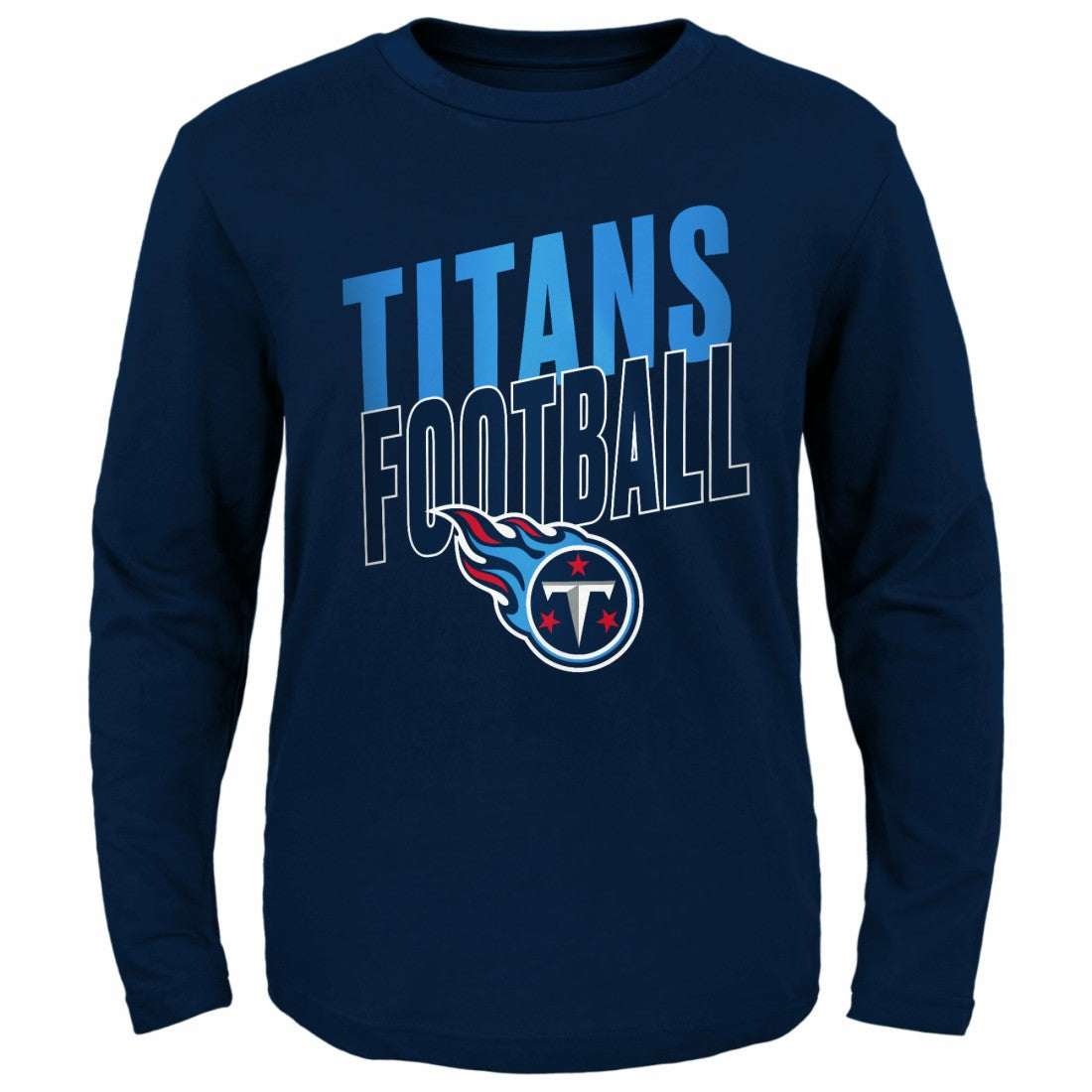 Tennessee Titans Youth Showtime Long Sleeve T-Shirt Navy | NFL