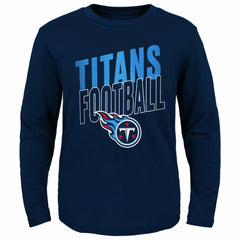 Tennessee Titans Youth Showtime Long Sleeve T-Shirt Navy | NFL