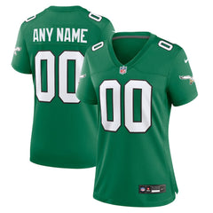 Philadelphia Eagles Women's Alternate Custom Game Jersey Kelly Green | Nike for Sale
