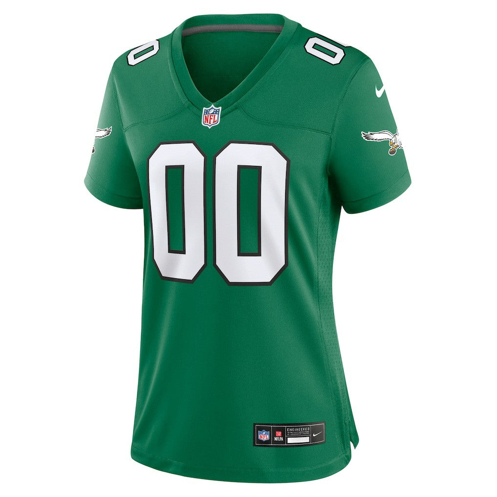 Philadelphia Eagles Women's Alternate Custom Game Jersey Kelly Green | Nike for Sale