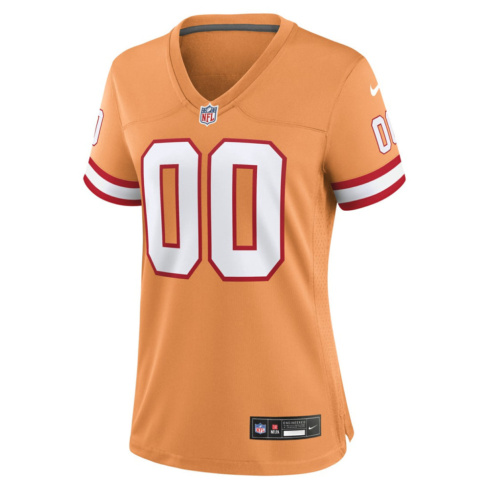 Tampa Bay Buccaneers Women's Custom Throwback Game Jersey Orange | Nike for Sale