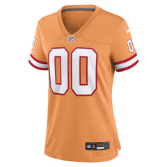 Tampa Bay Buccaneers Women's Custom Throwback Game Jersey Orange | Nike for Sale