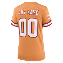 Tampa Bay Buccaneers Women's Custom Throwback Game Jersey Orange | Nike for Sale
