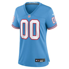 Tennessee Titans Women's Oilers Throwback Custom Game Jersey Light Blue | Nike for Sale