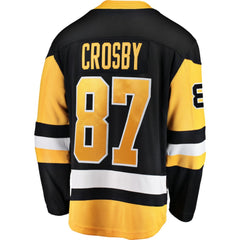 Sidney Crosby Pittsburgh Penguins Fanatics Captain Patch Home Breakaway Jersey - Black - NHL