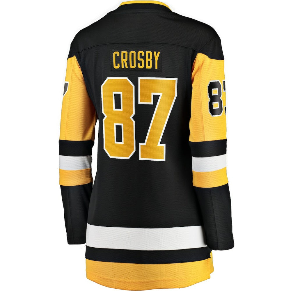 Sidney Crosby Pittsburgh Penguins Fanatics Women's Captain Patch Home Breakaway Jersey - Black - NHL