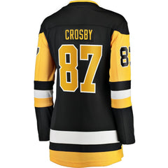 Sidney Crosby Pittsburgh Penguins Fanatics Women's Captain Patch Home Breakaway Jersey - Black - NHL