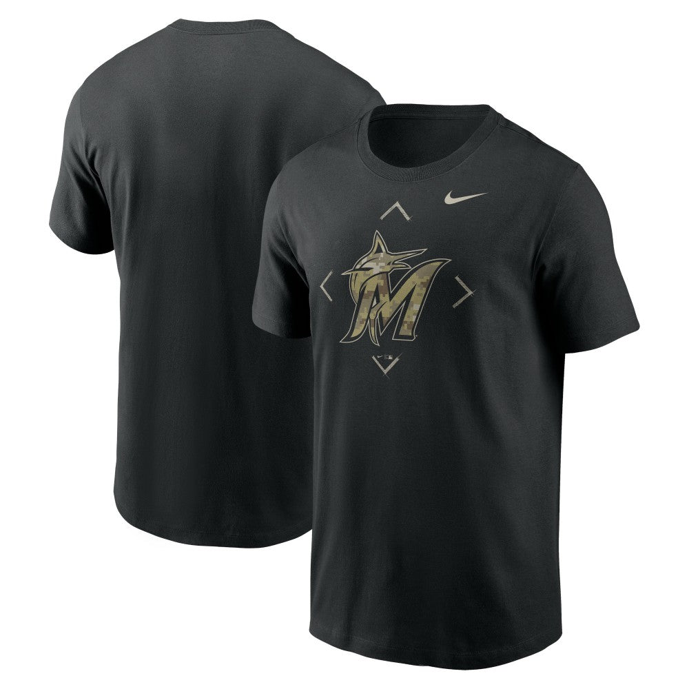 Miami Marlins Nike Camo Logo T-Shirt - MLB