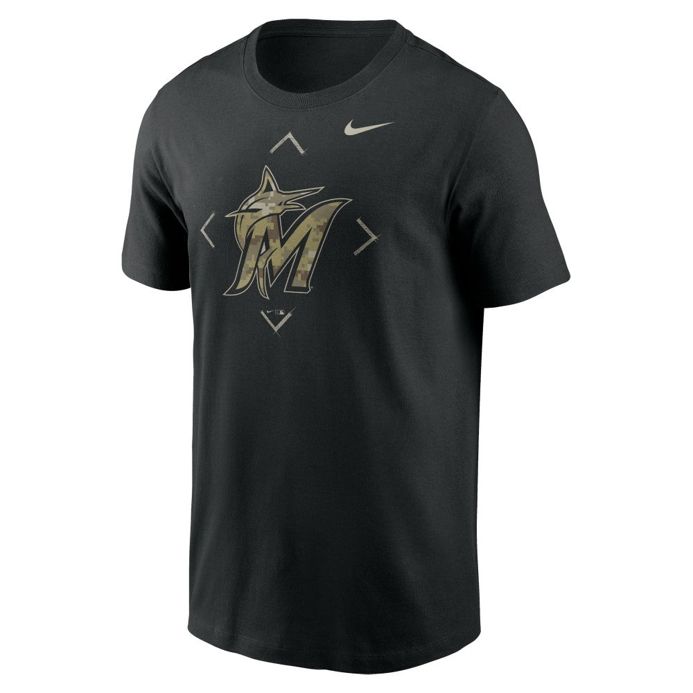 Miami Marlins Nike Camo Logo T-Shirt - MLB