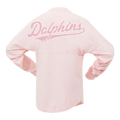 Miami Dolphins Women's Millennial Spirit Jersey T-Shirt Pink | Fanatics