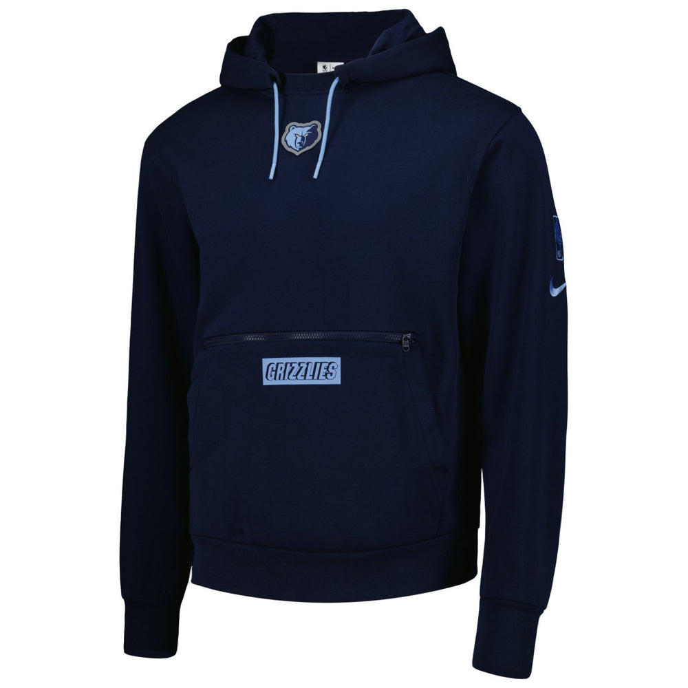 Memphis Grizzlies Courtside Heavyweight Pullover Hoodie Navy - NBA