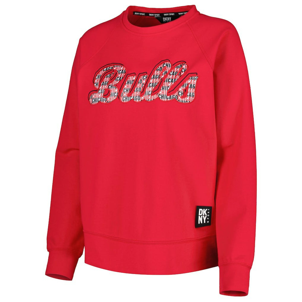 Chicago Bulls DKNY Sport Women's Regina Raglan Pullover Sweatshirt Red - NBA