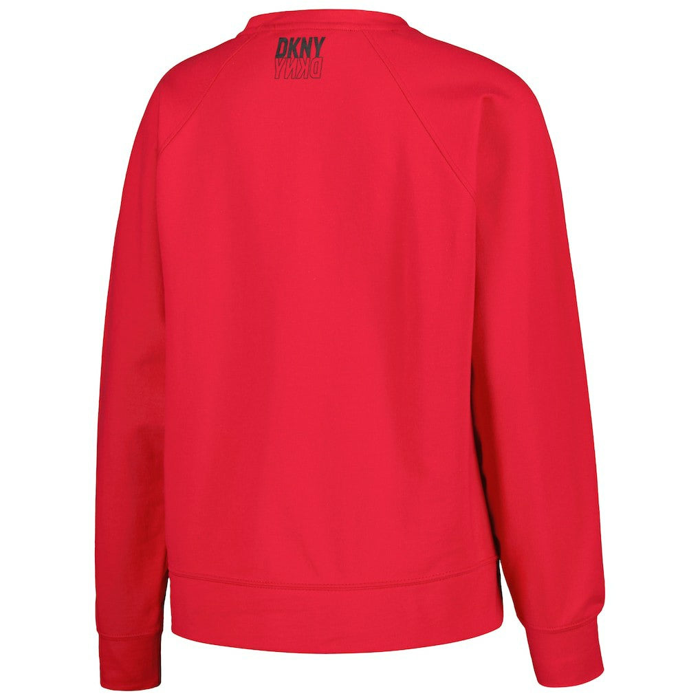 Chicago Bulls DKNY Sport Women's Regina Raglan Pullover Sweatshirt Red - NBA