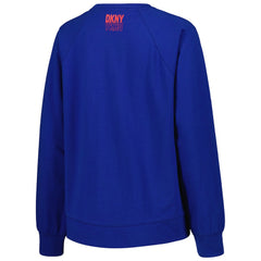 Philadelphia 76ers DKNY Sport Women's Regina Raglan Pullover Sweatshirt Royal - NBA
