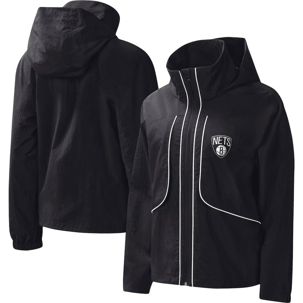 Brooklyn Nets G-III 4Her by Carl Banks Women's Last Shot Full-Zip Hoodie Black - NBA