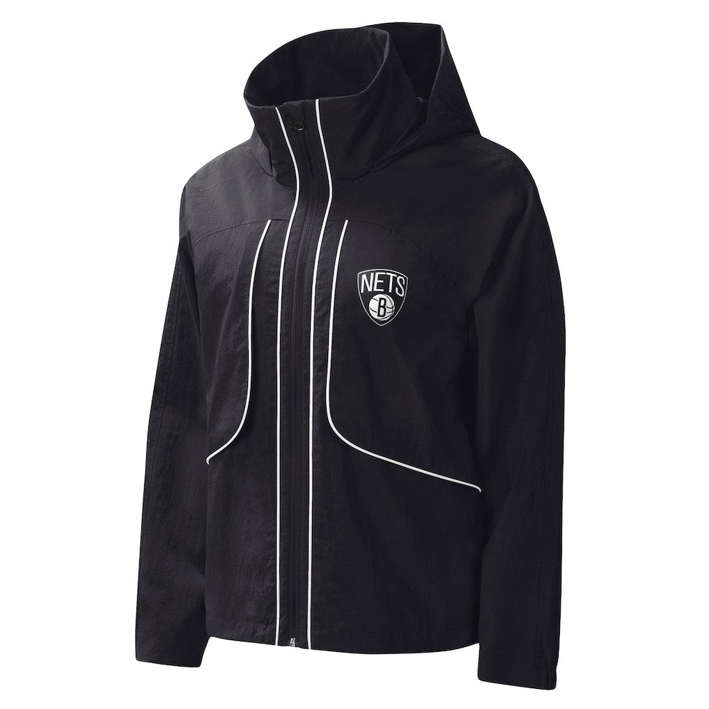Brooklyn Nets G-III 4Her by Carl Banks Women's Last Shot Full-Zip Hoodie Black - NBA