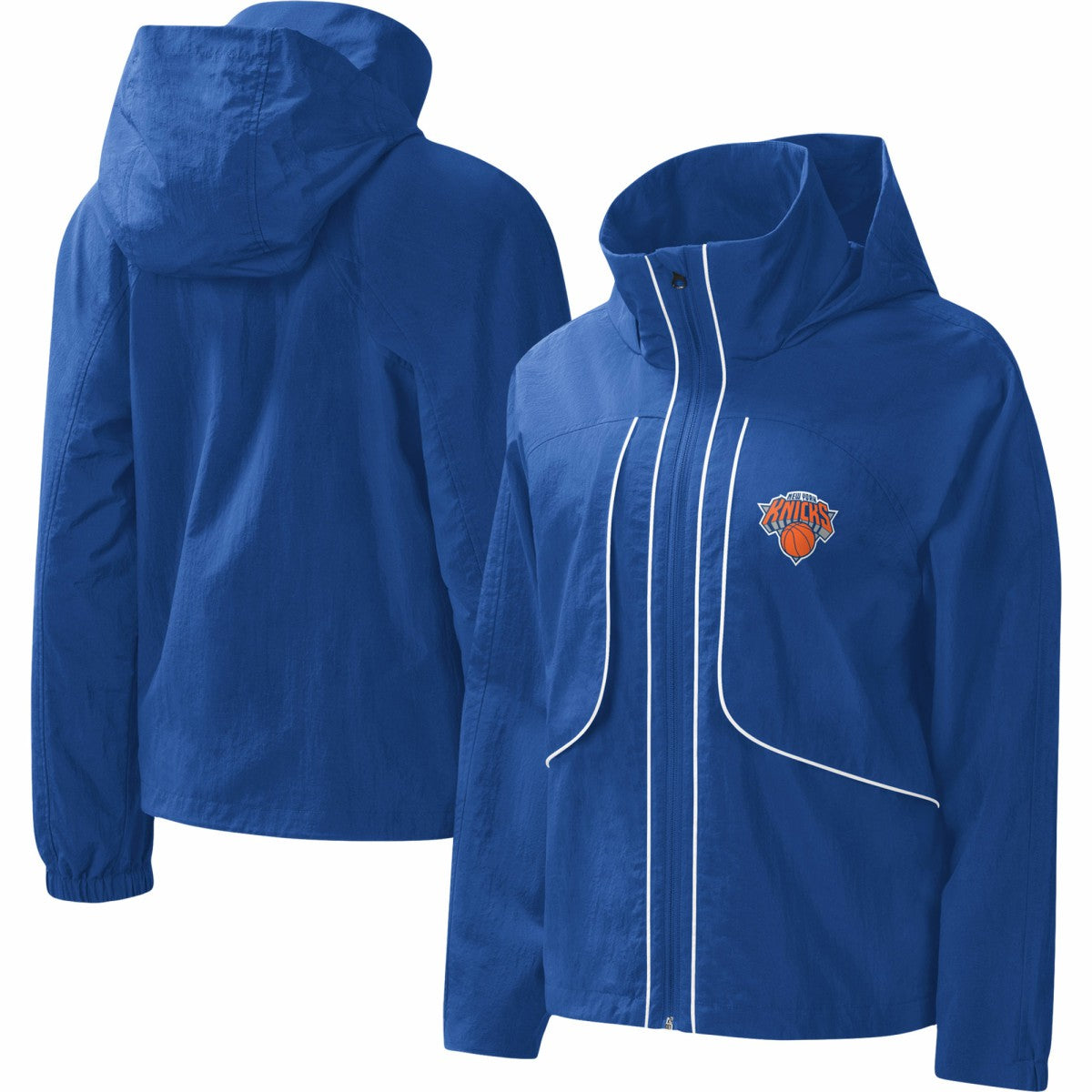 New York Knicks G-III 4Her by Carl Banks Women's Last Shot Full-Zip Hoodie Blue - NBA