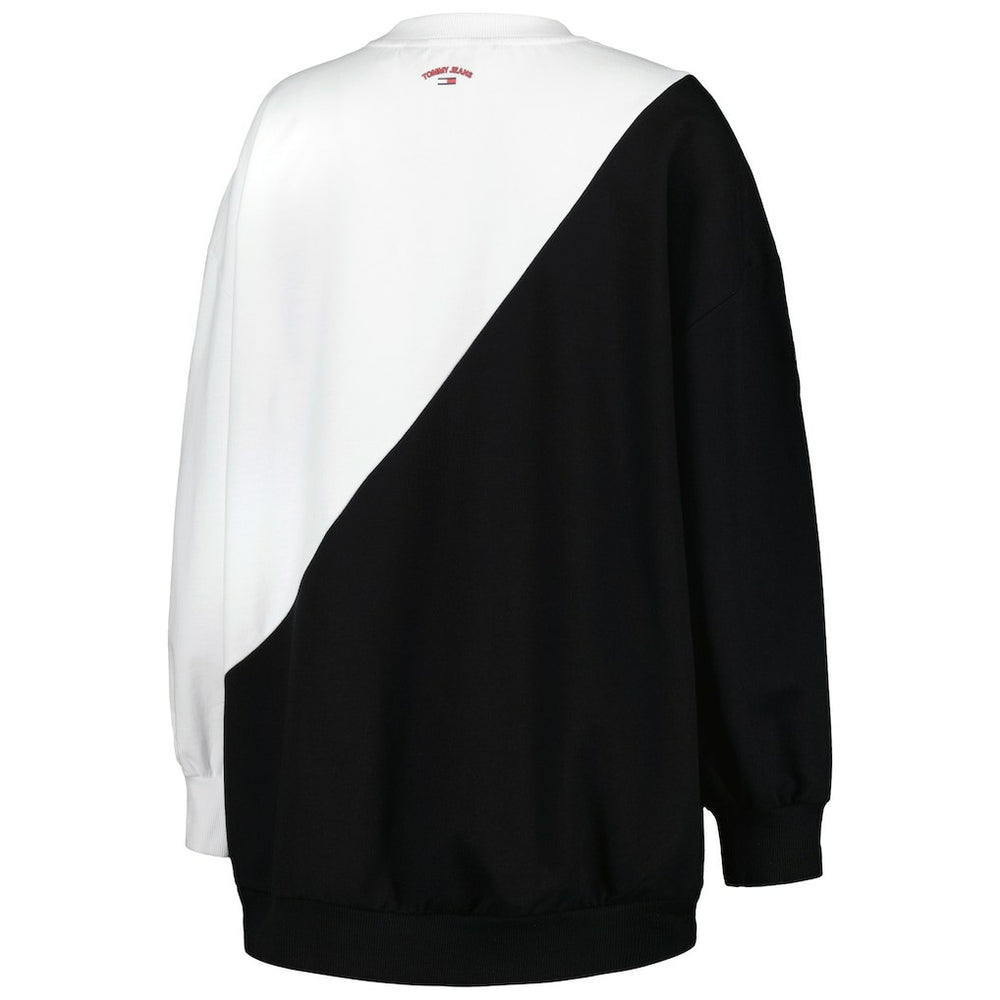 Brooklyn Nets Tommy Jeans Women's Ariel Pullover Sweatshirt Black/White - NBA