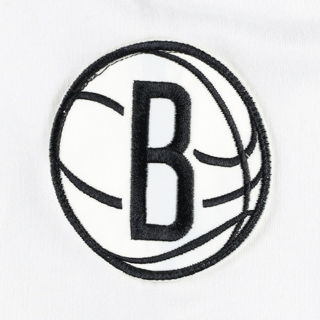 Brooklyn Nets Tommy Jeans Women's Ariel Pullover Sweatshirt Black/White - NBA
