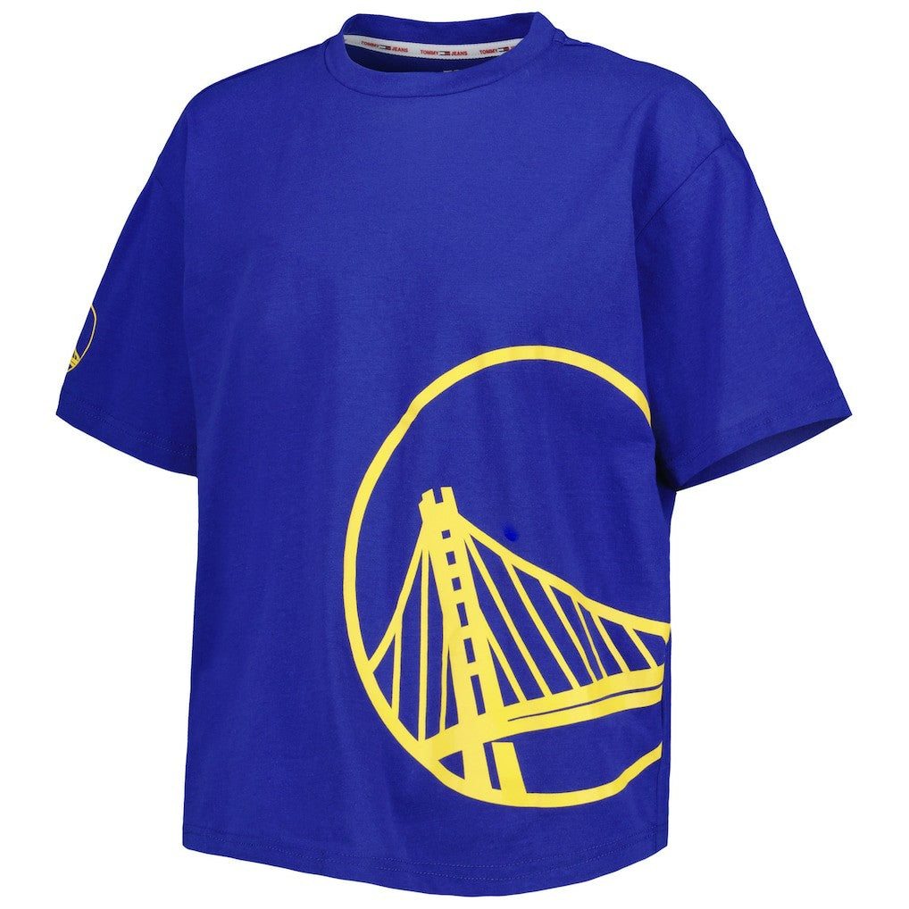 Golden State Warriors Tommy Jeans Women's Bianca T-Shirt Royal - NBA