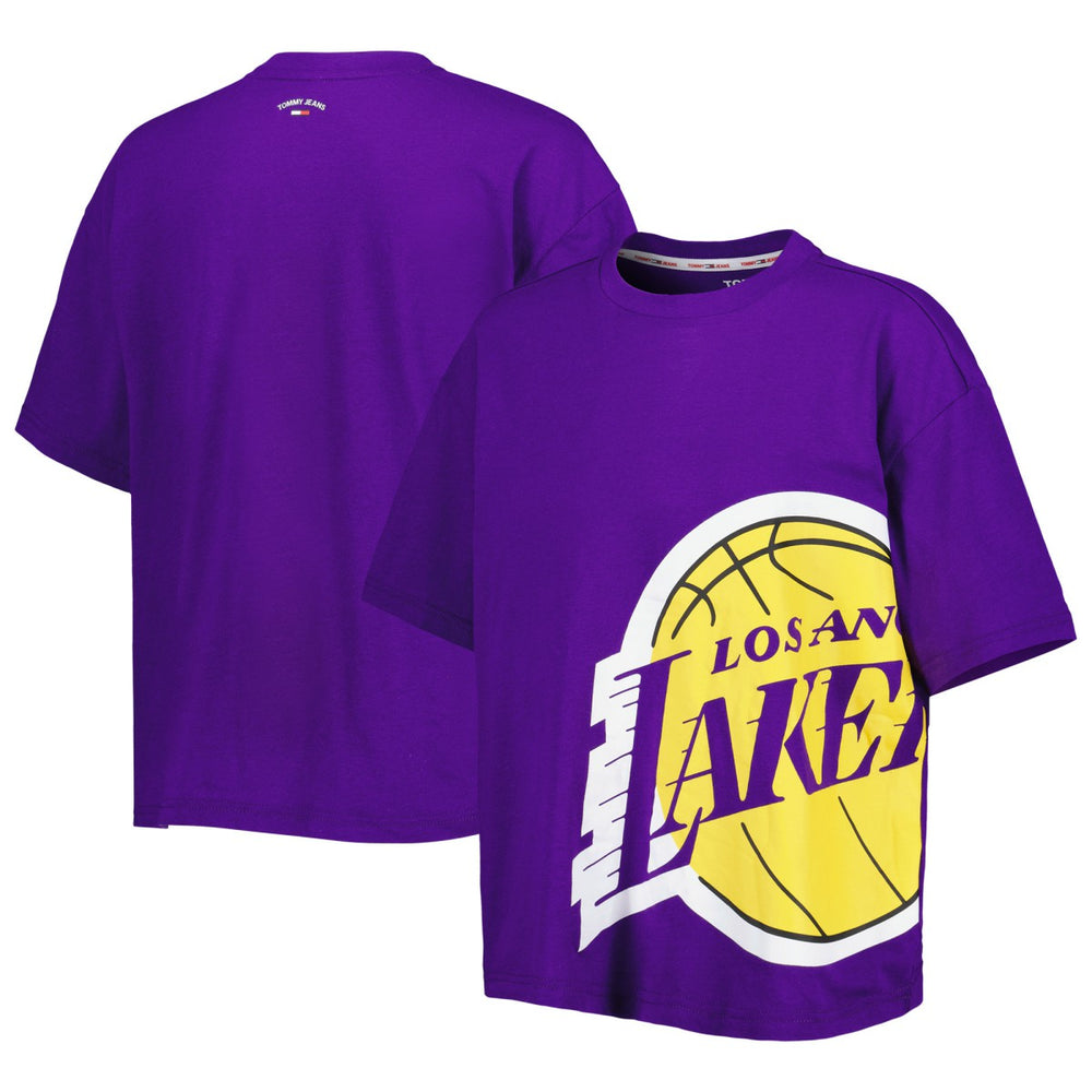 Los Angeles Lakers Tommy Jeans Women's Bianca T-Shirt Purple - NBA