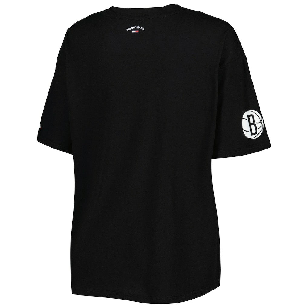 Brooklyn Nets Tommy Jeans Women's Bianca T-Shirt Black - NBA