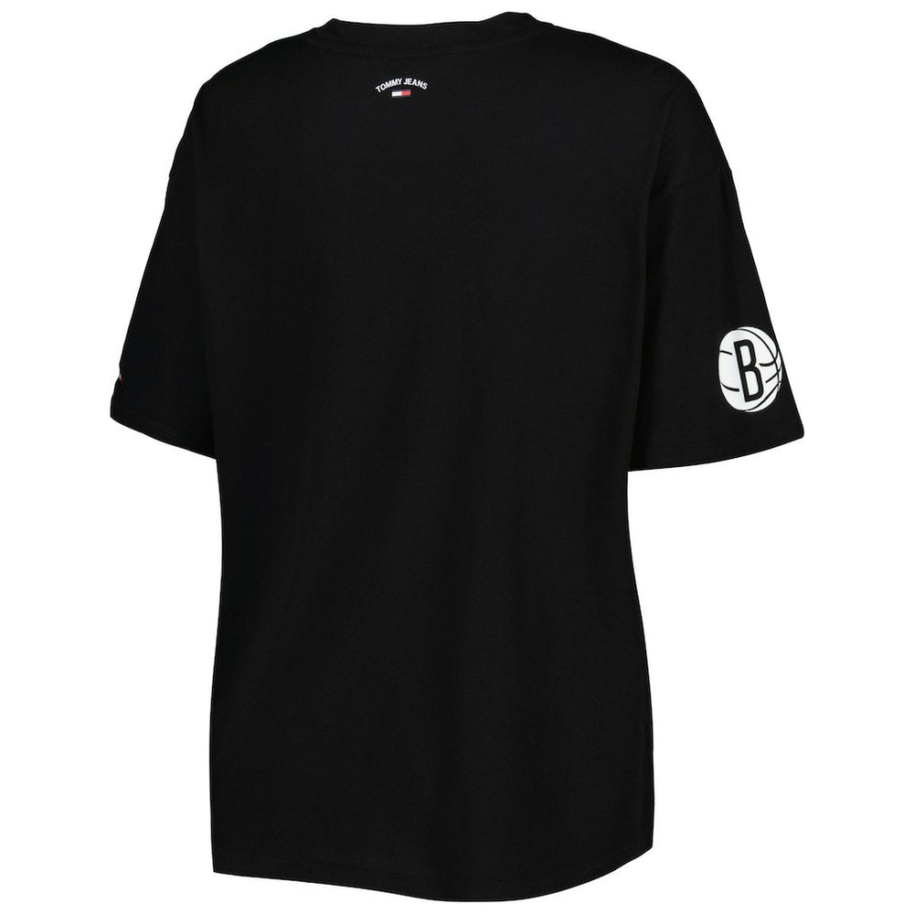 Brooklyn Nets Tommy Jeans Women's Bianca T-Shirt Black - NBA