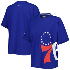 Philadelphia 76ers Tommy Jeans Women's Bianca T-Shirt Royal - NBA