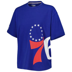 Philadelphia 76ers Tommy Jeans Women's Bianca T-Shirt Royal - NBA