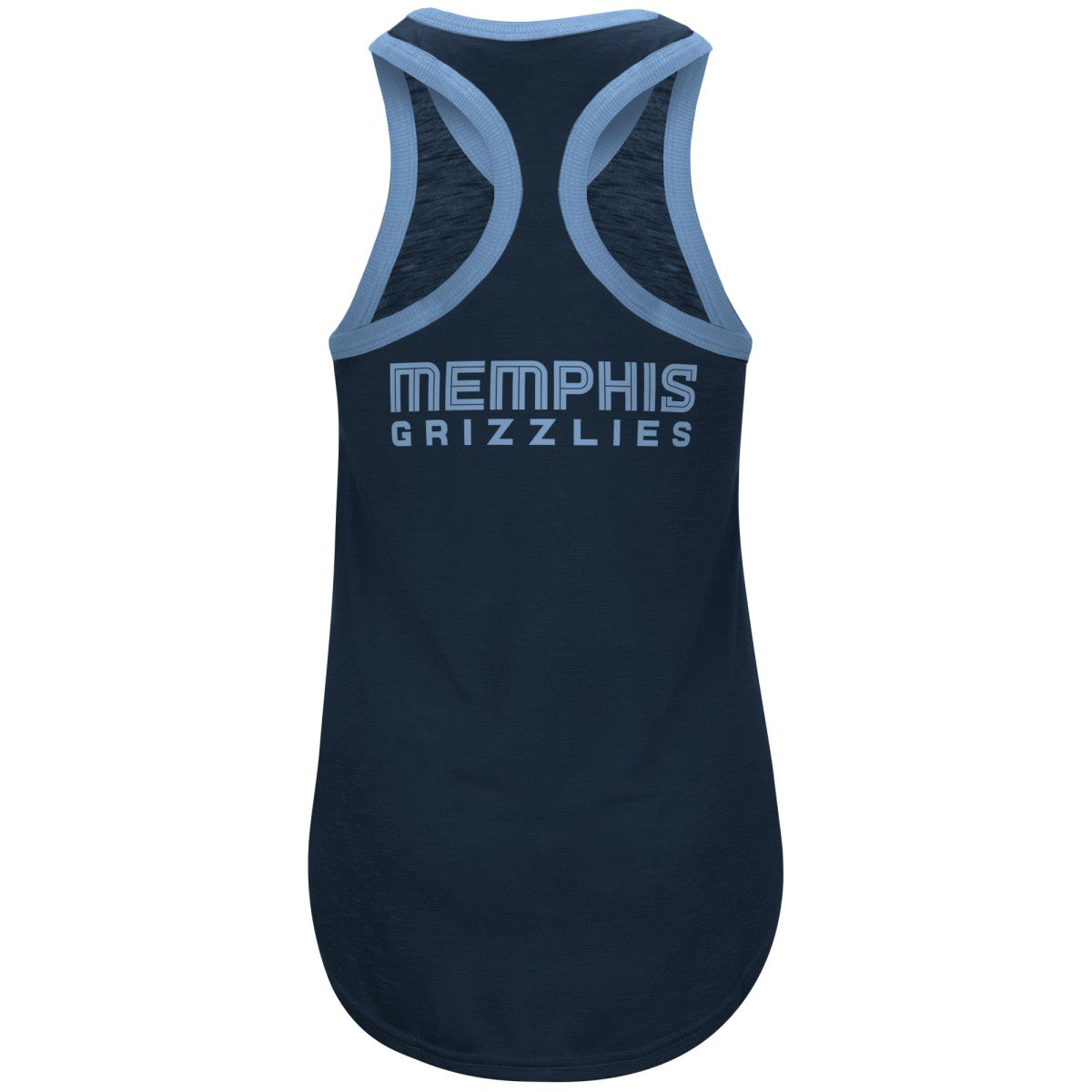 Memphis Grizzlies G-III 4Her by Carl Banks Women's Showdown Scoop-Neck Racerback Tank Top Navy - NBA