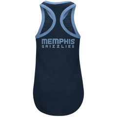 Memphis Grizzlies G-III 4Her by Carl Banks Women's Showdown Scoop-Neck Racerback Tank Top Navy - NBA