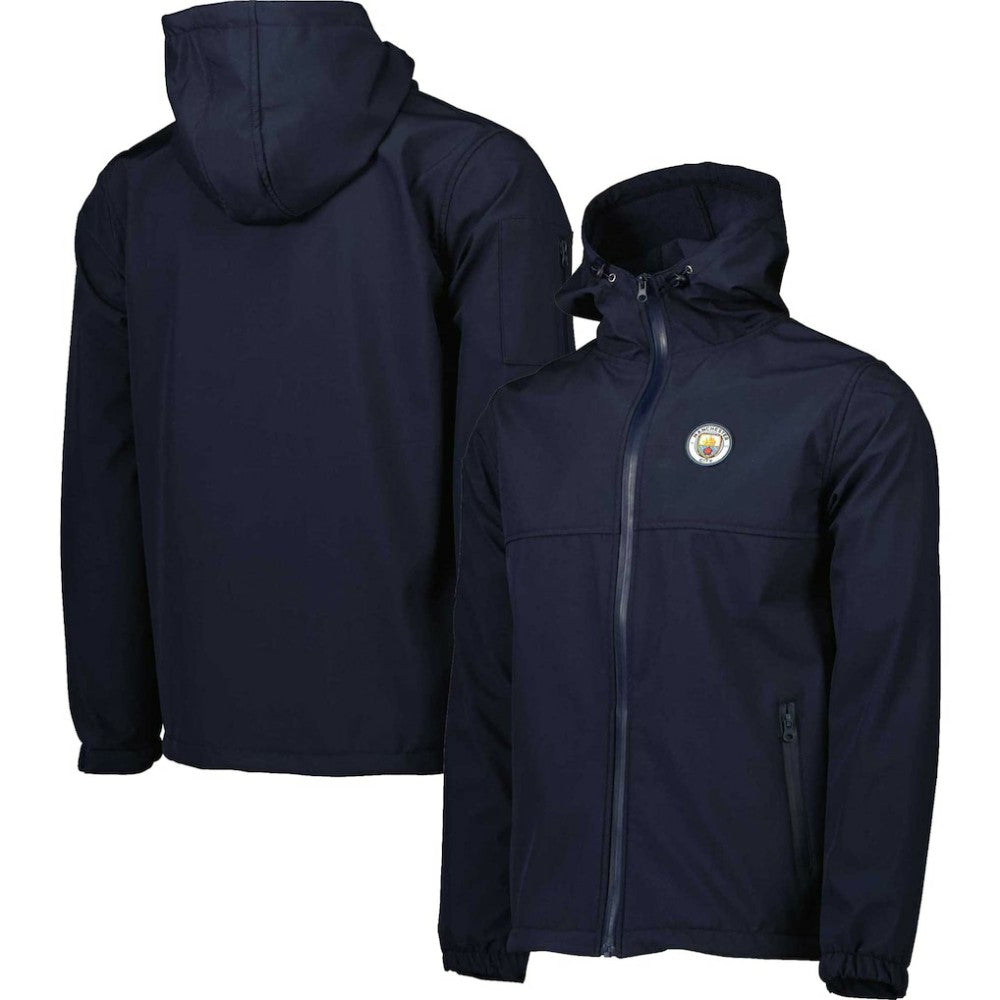 Manchester City Three-Layer Full-Zip Hooded Jacket Navy - FIFA World CUP