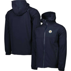 Manchester City Three-Layer Full-Zip Hooded Jacket Navy - FIFA World CUP