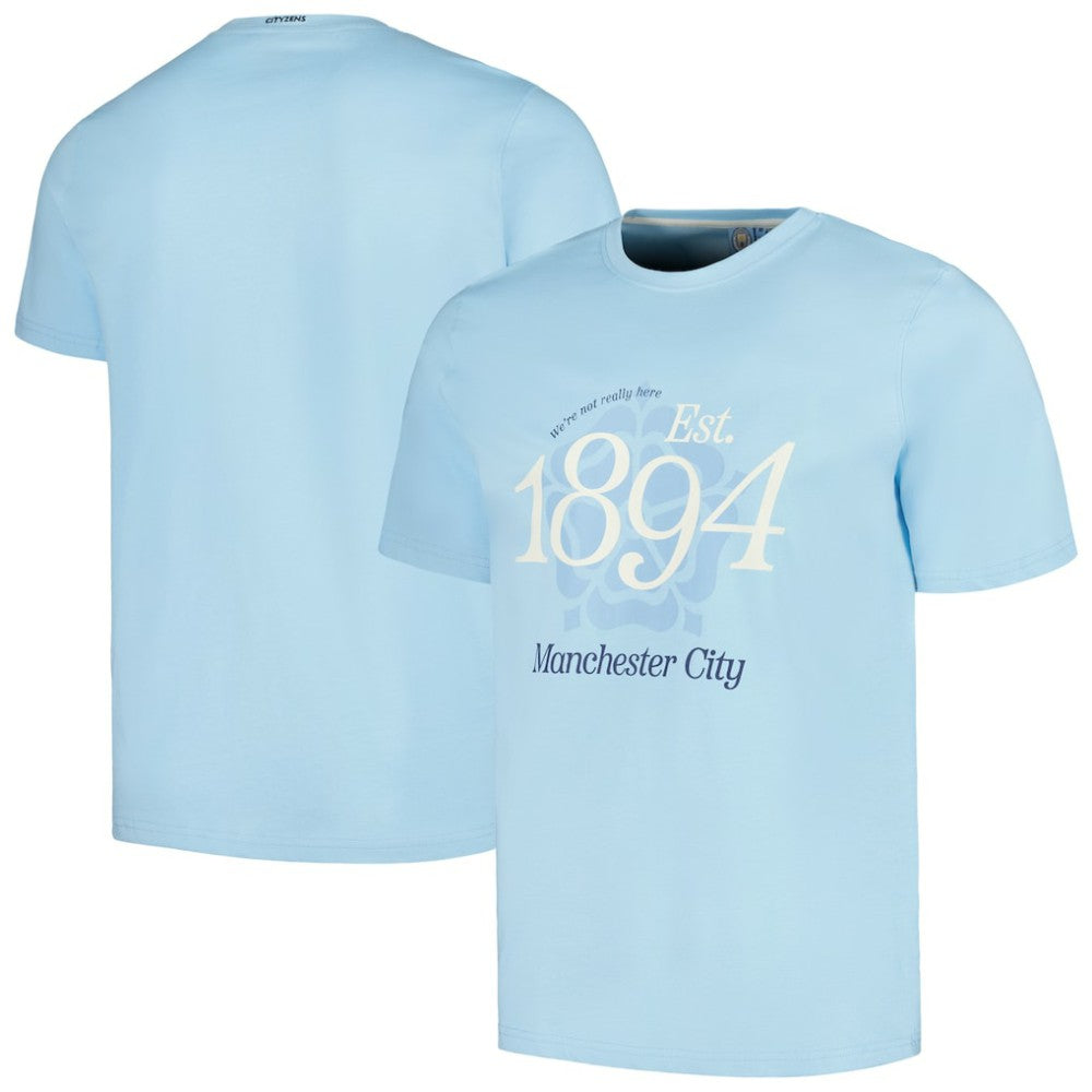 Manchester City Established Relaxed Fit T-Shirt Sky Blue - FIFA World CUP