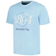 Manchester City Established Relaxed Fit T-Shirt Sky Blue - FIFA World CUP