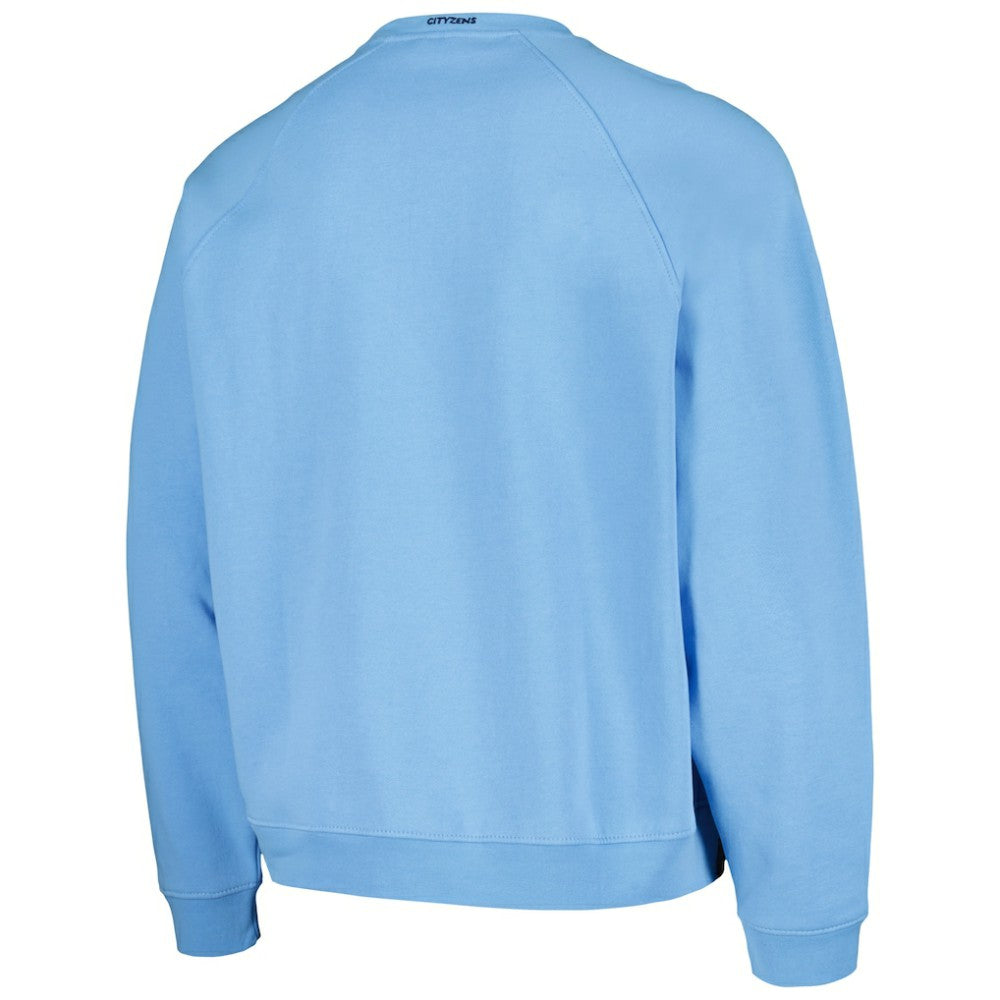 Manchester City Foundation Oversized Raglan Pullover Sweatshirt Sky Blue - FIFA World CUP