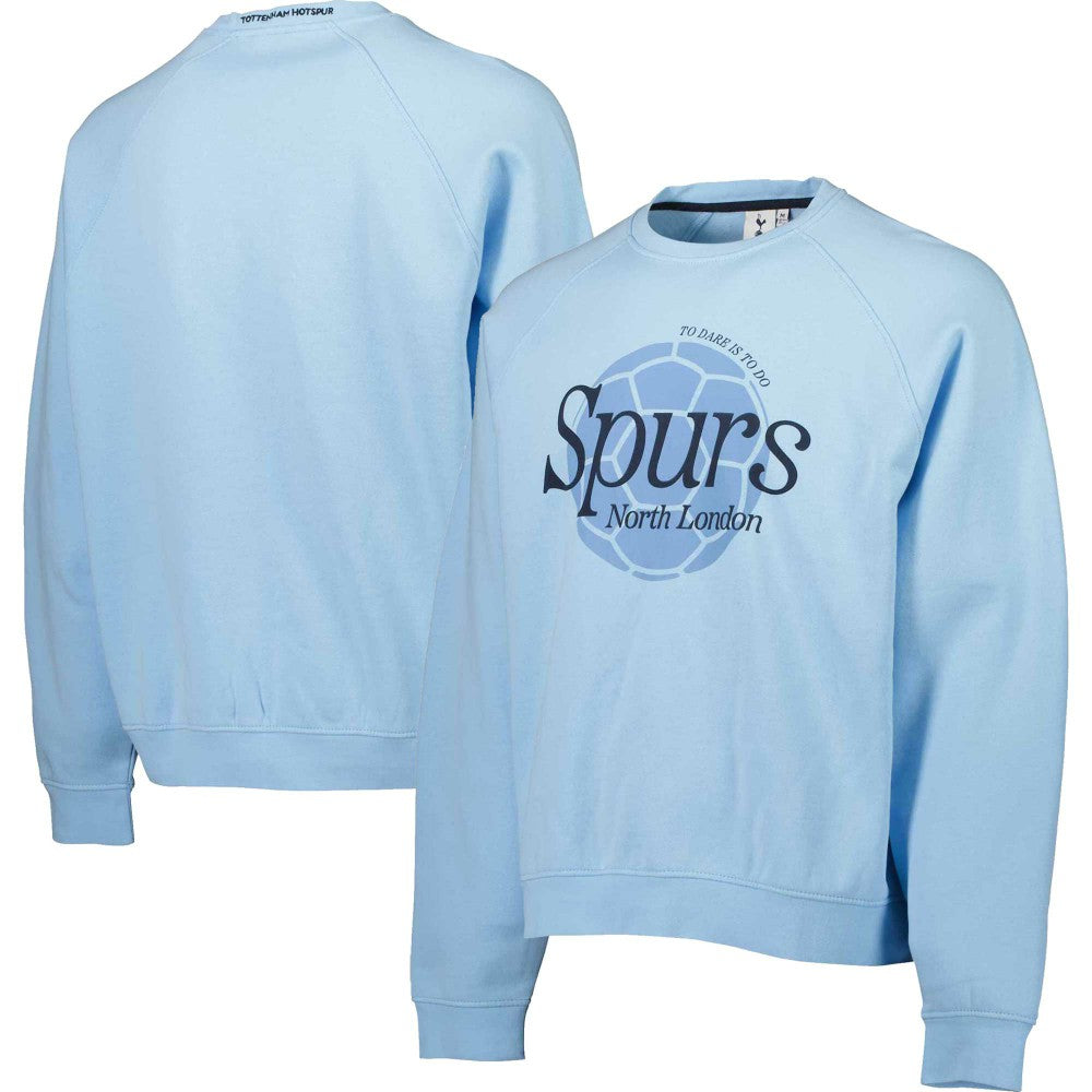 Tottenham Hotspur Foundation Oversized Raglan Pullover Sweatshirt Light Blue - FIFA World CUP