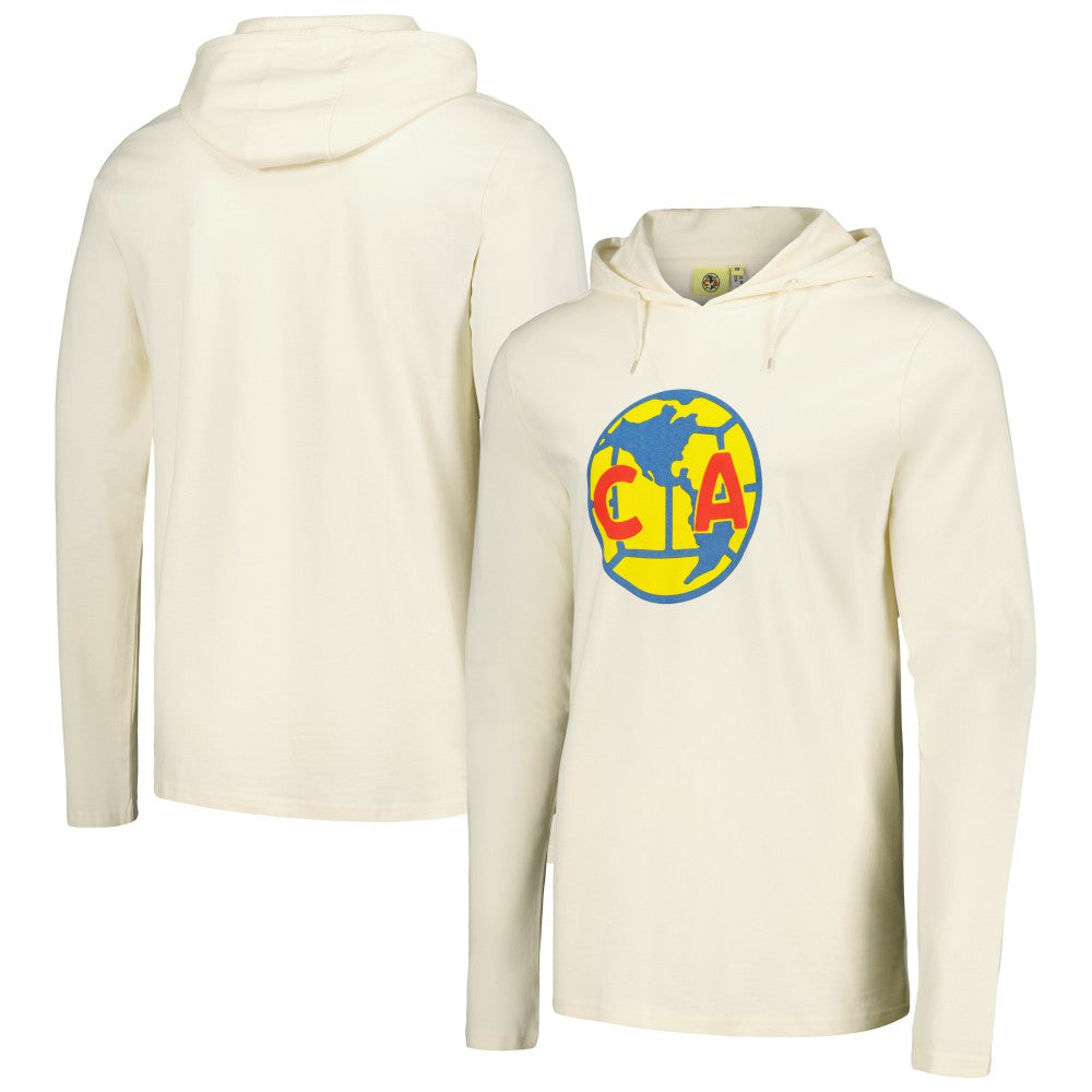 Club America Long Sleeve Hoodie T-Shirt Cream - FIFA World CUP