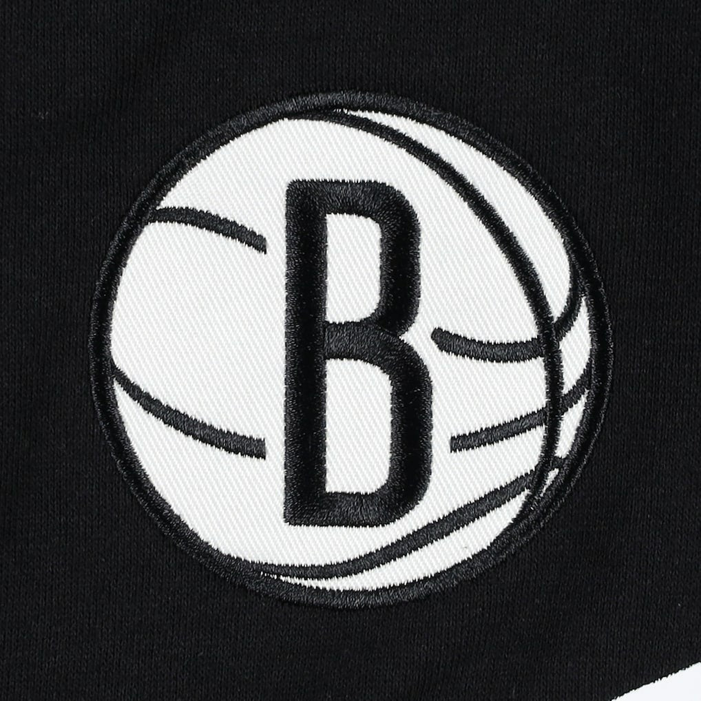 Brooklyn Nets Tommy Jeans Bernard Half-Zip Hoodie Black - NBA
