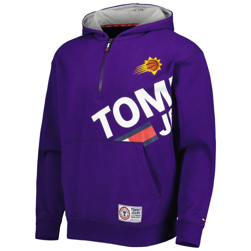 Phoenix Suns Tommy Jeans Bernard Half-Zip Hoodie Purple - NBA