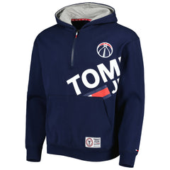 Washington Wizards Tommy Jeans Bernard Half-Zip Hoodie Navy - NBA