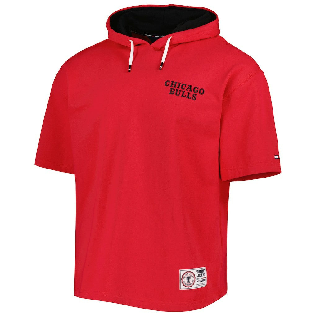 Chicago Bulls Tommy Jeans Matthew 2-In-1 T-Shirt & Hoodie Combo Set Red/White - NBA