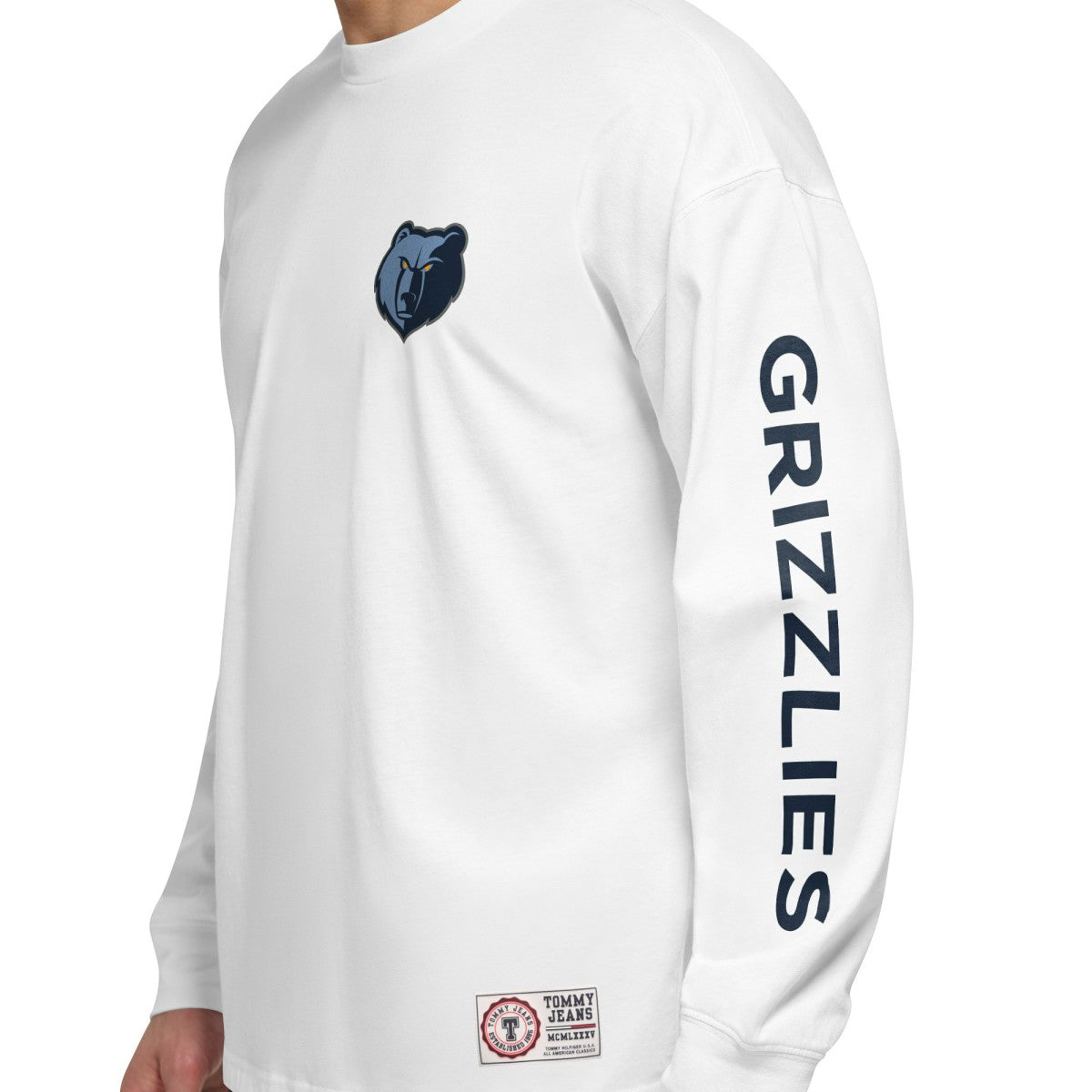 Memphis Grizzlies Tommy Jeans Matthew 2-In-1 T-Shirt & Hoodie Combo Set Navy/White - NBA